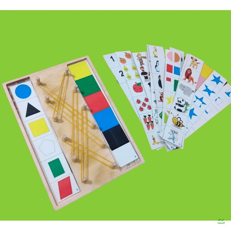 بازی آموزشی چوبی تطابق مونته سوری